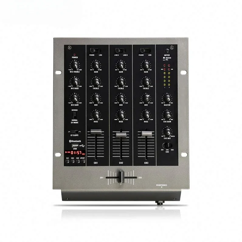 

Professional DJ Player Mixer with USB SD LCD 3 Channel