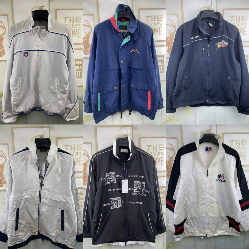 

Vintage Retro Harajuku Streetwear American Workwear Loose Fit Jaet Embroidered Outerwear Youth Summer Thin Long Sve Zipper