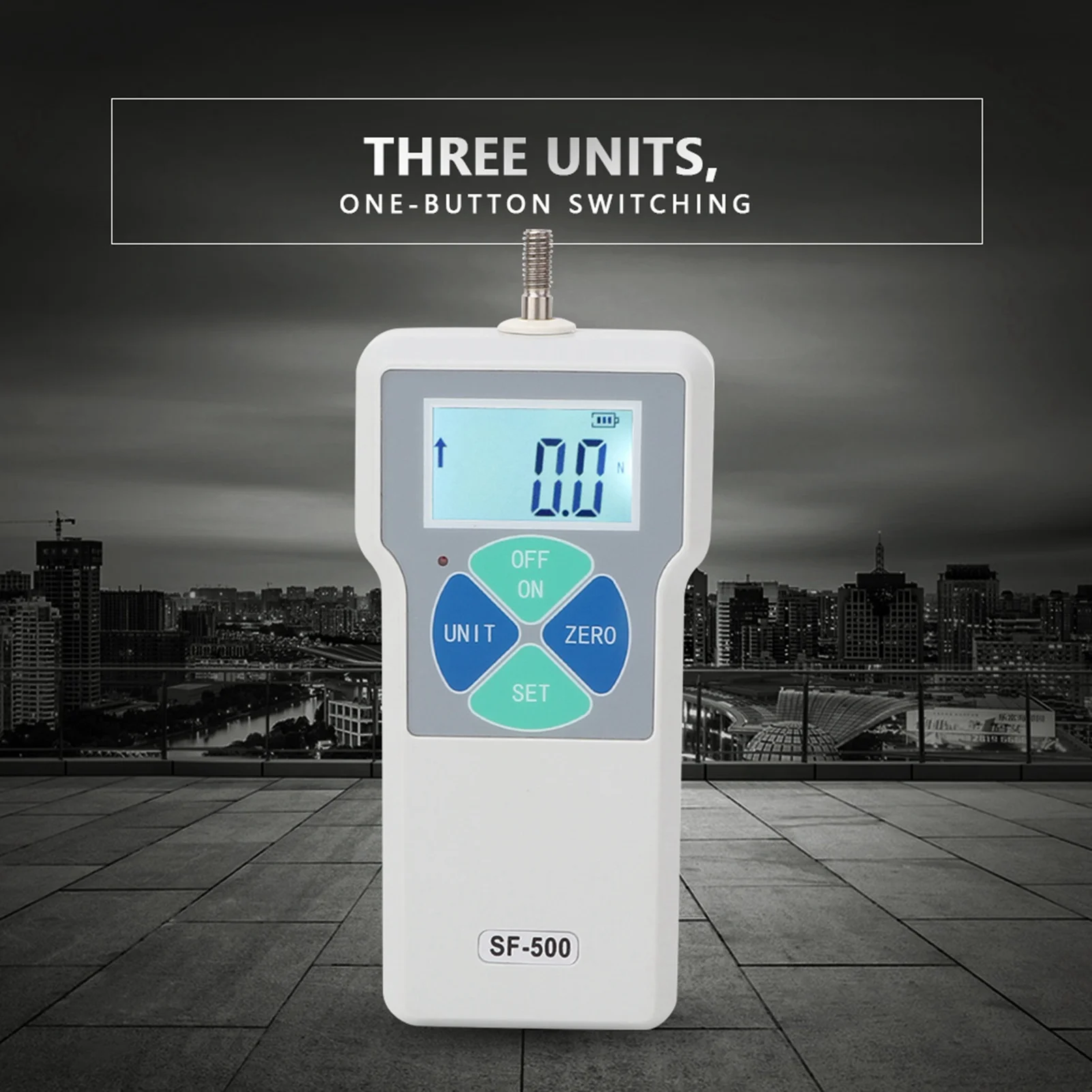 

Цифровой измеритель силы SF‑500, портативный тестер на сжатие и растяжение, цифровой датчик силы 500N