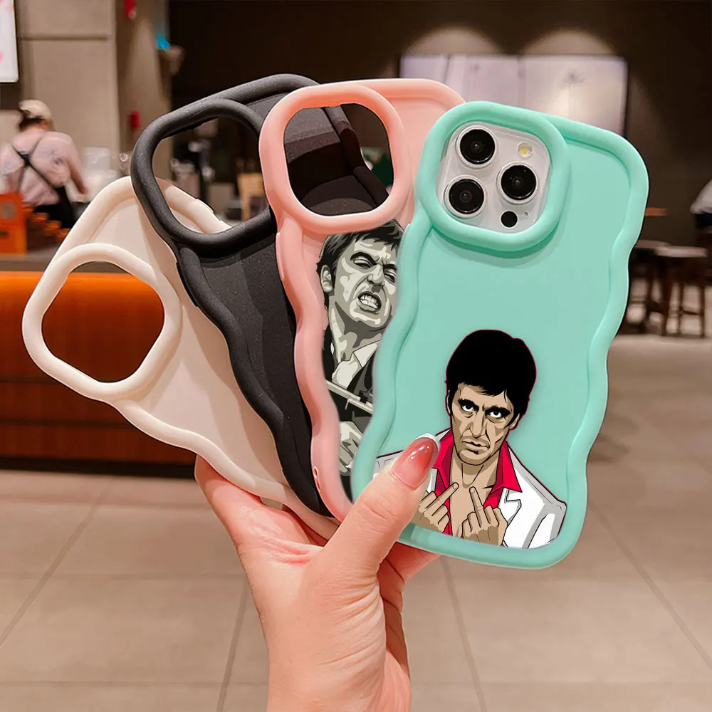 S-scarface 1983 film al pacino 3d wave tpu fall für samsung s20 s21 s23 fe s22 s24 j7 a02s a03s a04 a04s a05 a05s a11 fall funda