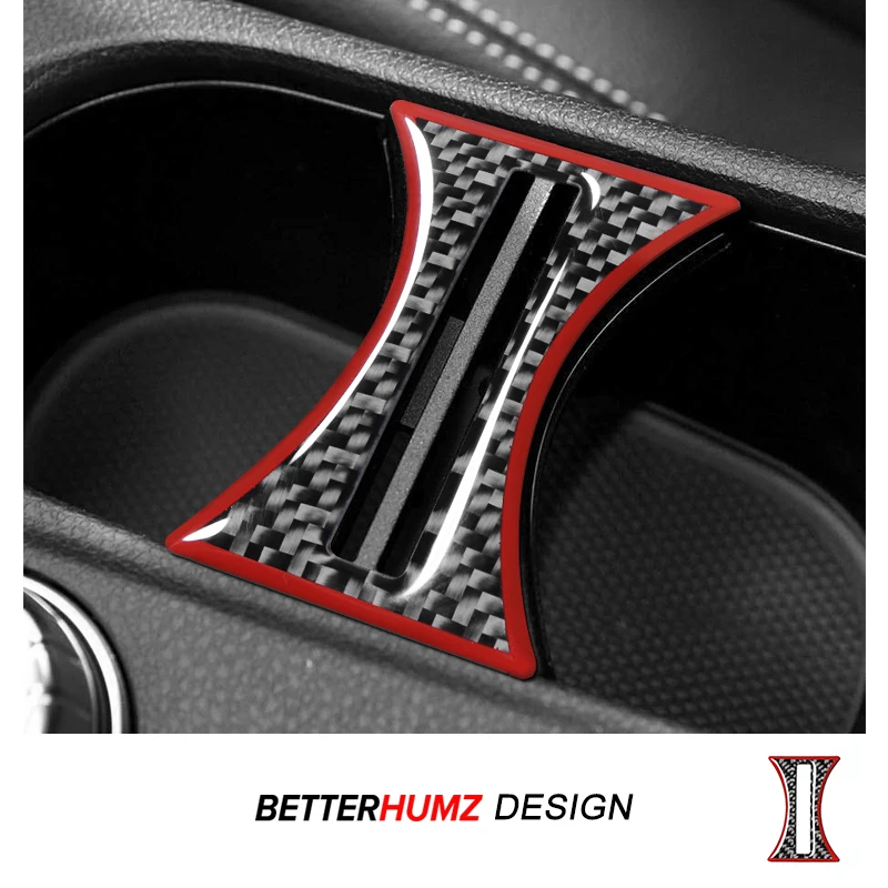 Für Mercedes Benz A-Klasse CLA C117 GLA W176 X156 Carbon Faser Tasse Halter Panel Trim Aufkleber Dekoration Auto Innen Zubehör