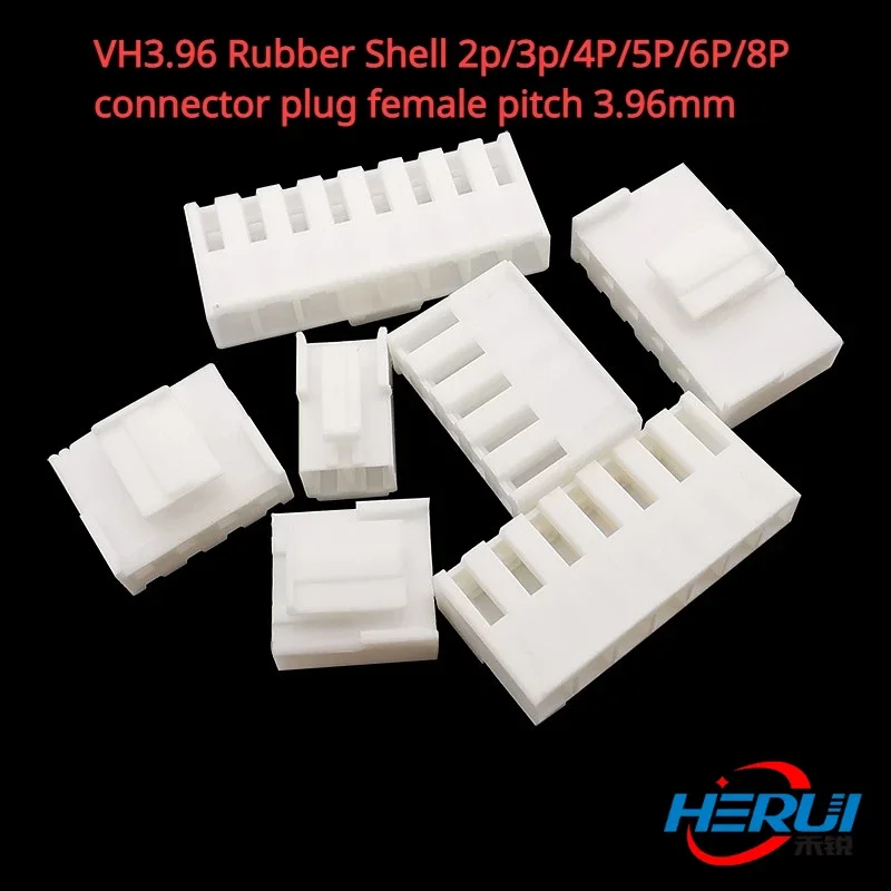 

VH3.96 Rubber Shell 2p/3p/4P/5P/6P/8P connector plug female pitch 3.96mm