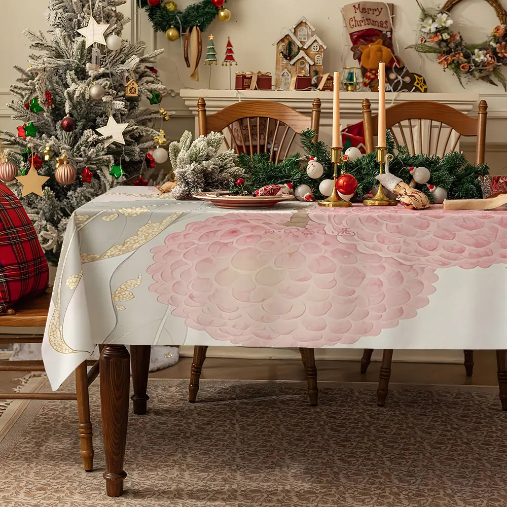 Ink Smoke Swirls Waterproof table cloth, splash-proof tablecloth, for party, Halloween, Christmas, dining, camping