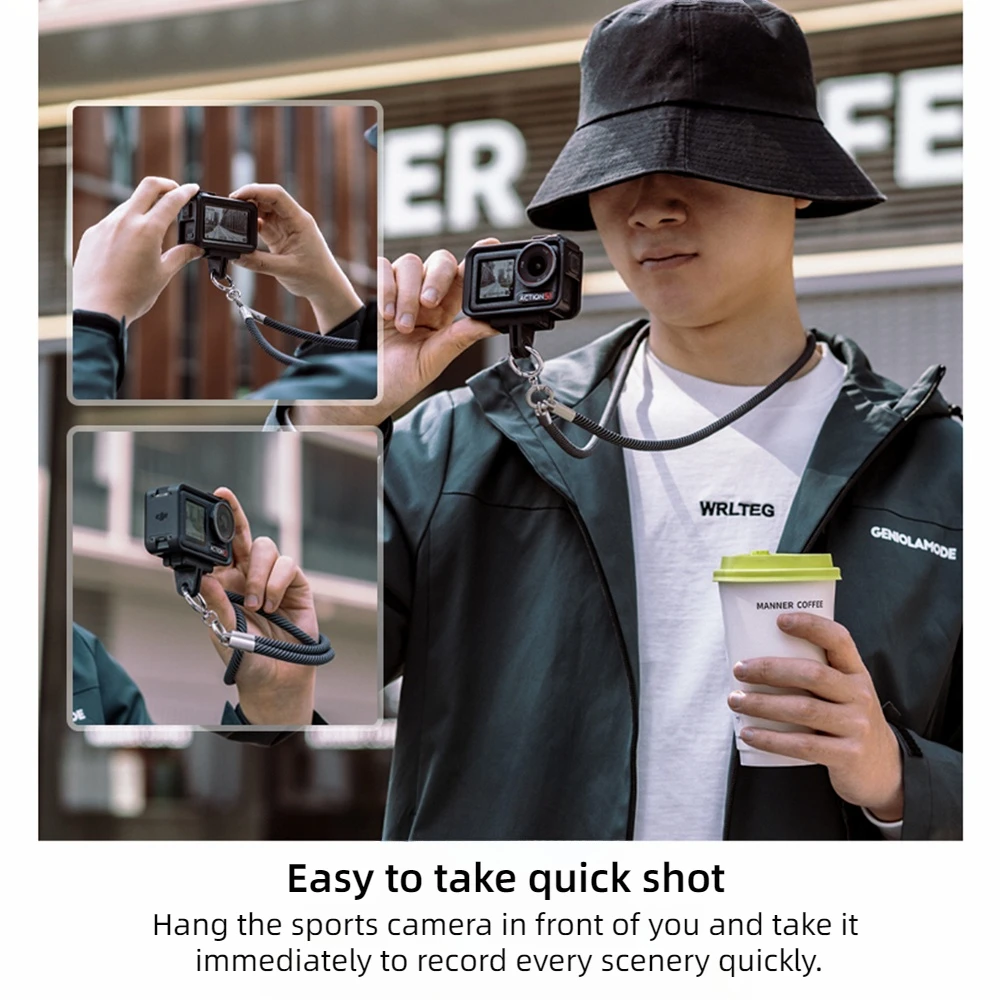 Neck Strap Quick Release Lanyard Portable Hanging Rope for DJI Action 5 pro/4/3 GoPro 13/12/11 Insta360 Pocket 4 3 Sports Camera