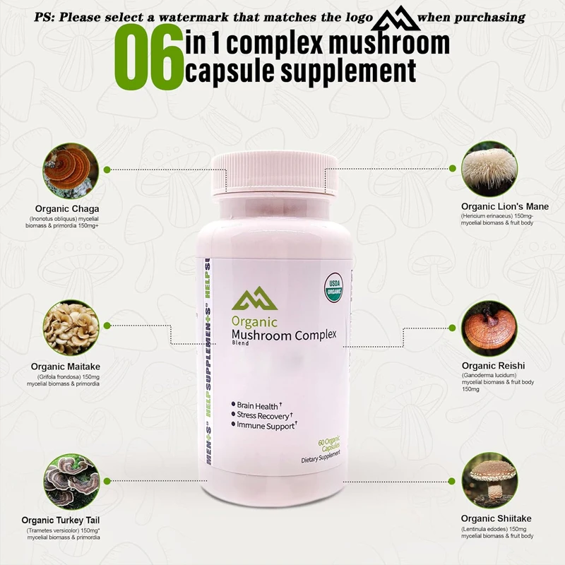 capsulas-de-cogumelo-fornecem-suporte-imunologico-para-cordyceps-sinensis-chaga-juba-de-leao-ganoderma-brilhante-cogumelo-e-cauda-de-turkiye