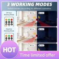 ABFN-Tuya Wifi Sound And Light Infrared Alarm Human Body Induction Detector Anti-Theft Alarm Infrared Detector Remote Control