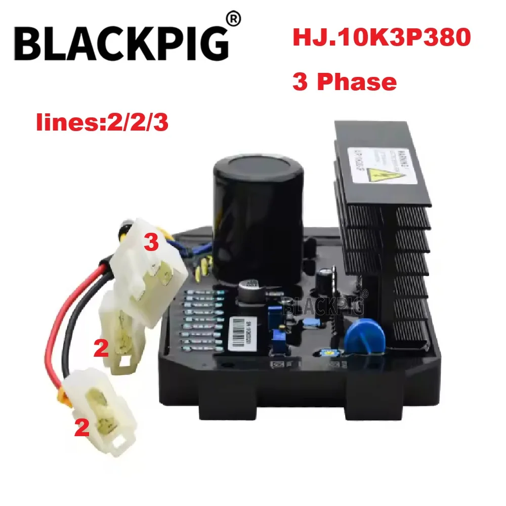 General HJ.10K220-B HJ.10K380-3P Single Three Phase AVR Generator Automatic Voltage Regulator Stabilizer Diesel Genset Parts