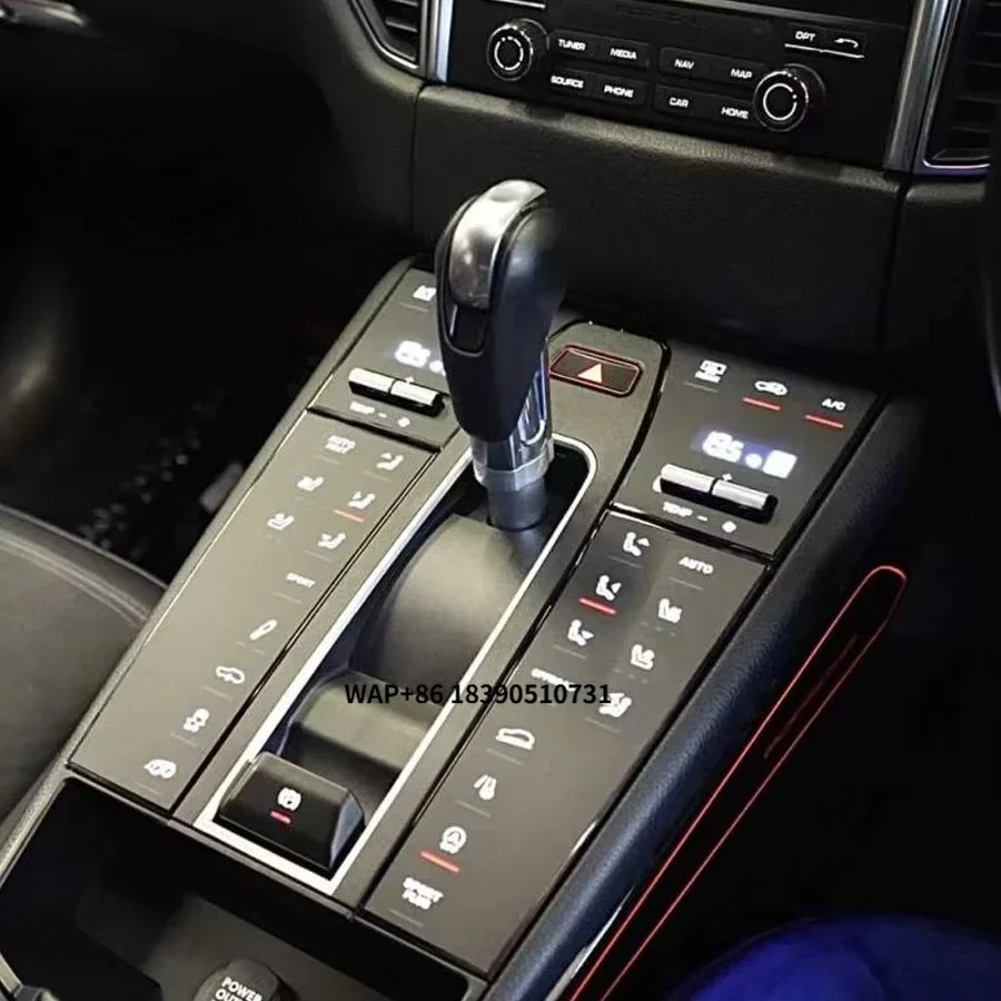 

For Macan 2014-2021 (95B.1 /95B.2) Center Console Gear Shift Panel Interior Decorative Accessories
