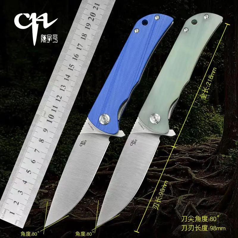 

CH CH3001 Folding Knife D2 blade Ball Bearing system G10 Handle Camping Hunting Outdoor Pocket Survival EDC Kitchen Knife