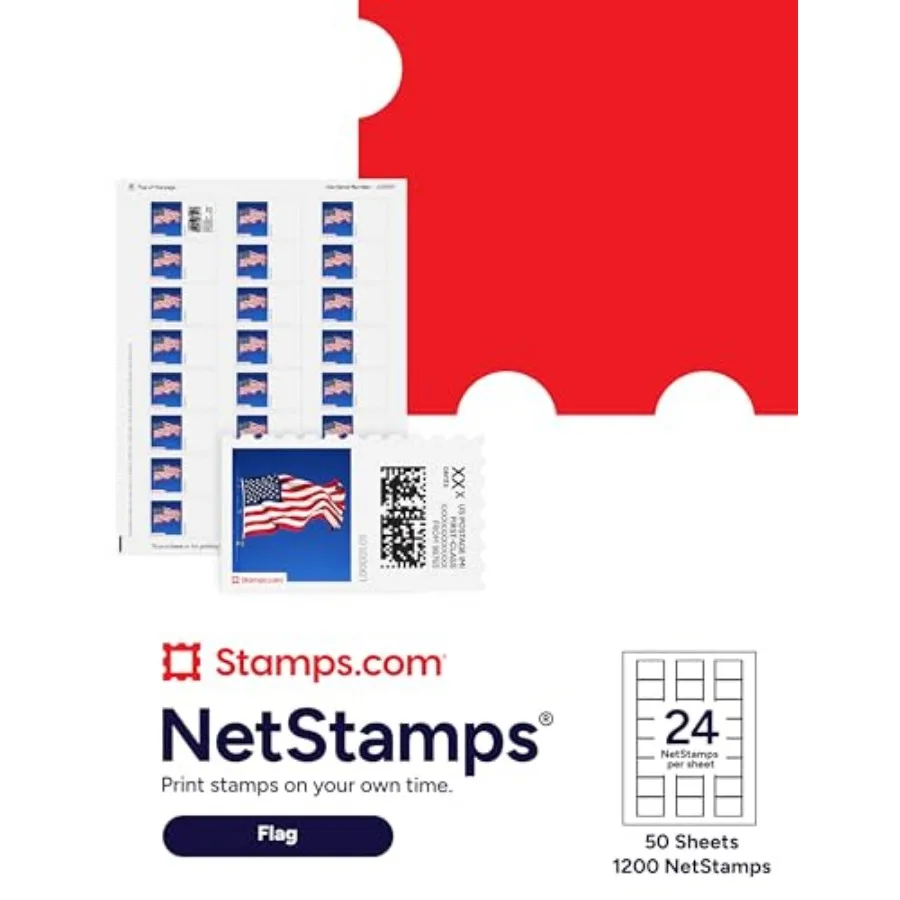 

NetStamps Printable Postage Labels Subscription Required - Print Approved Postage - Inkjet and Laser Printers - Business, Perso