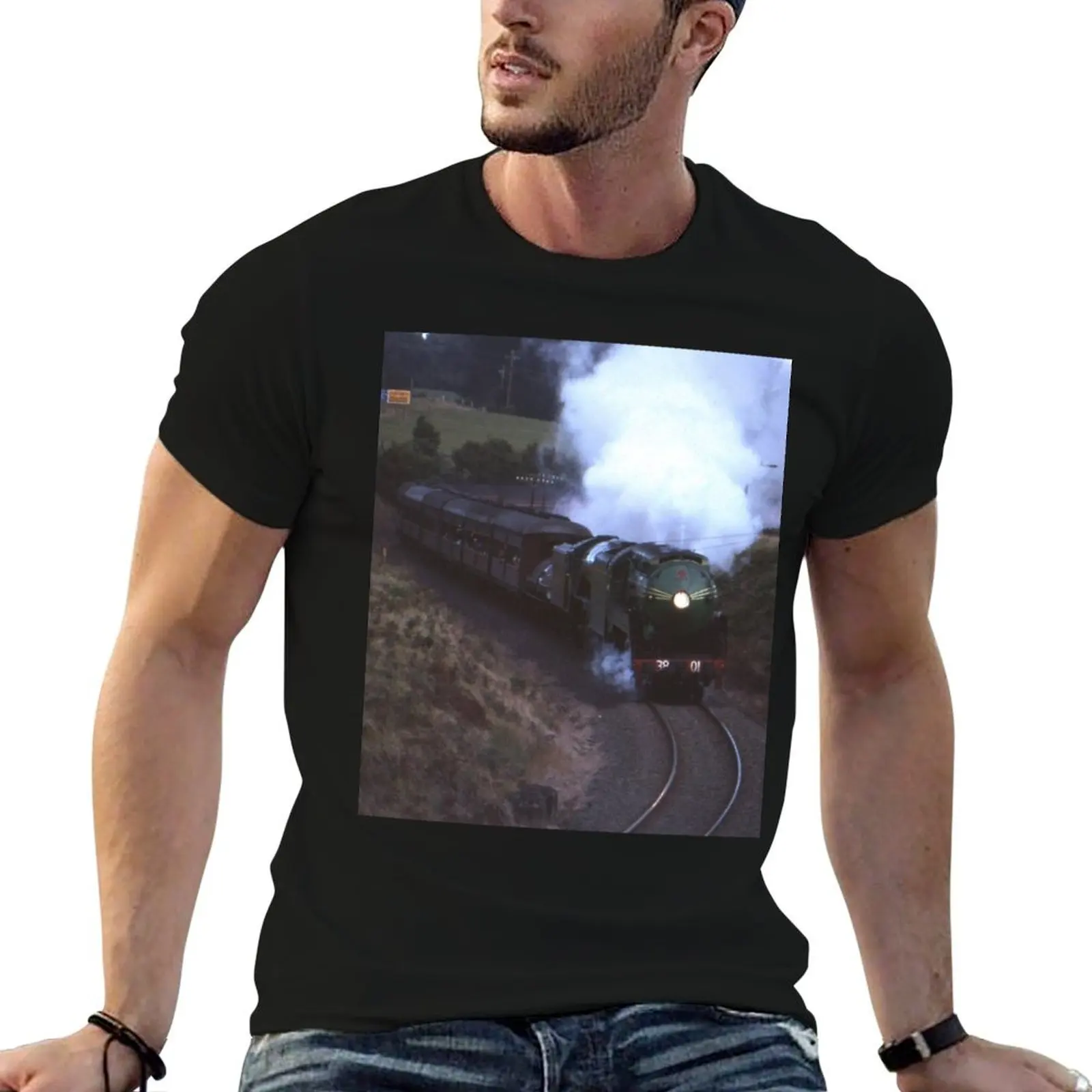 3801 & Flying Scotsman Robertson,NSW,Australia 1989 T-Shirt Big and Tall Gym T-Shirt