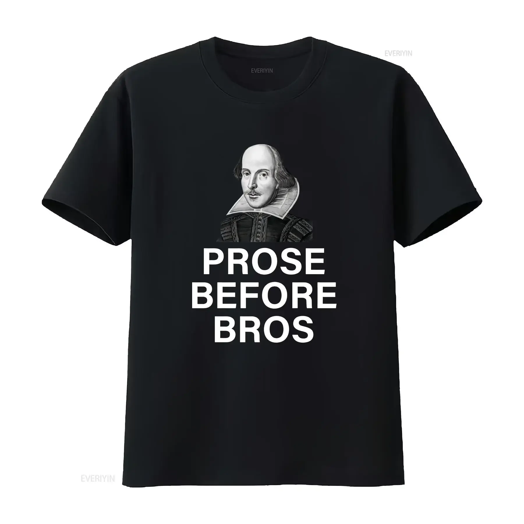 Funny Shakespeare T Shirt Thespian Idea English Teacher Prose Before Bros  vintage Washed Stylish Top For Everyday Wear