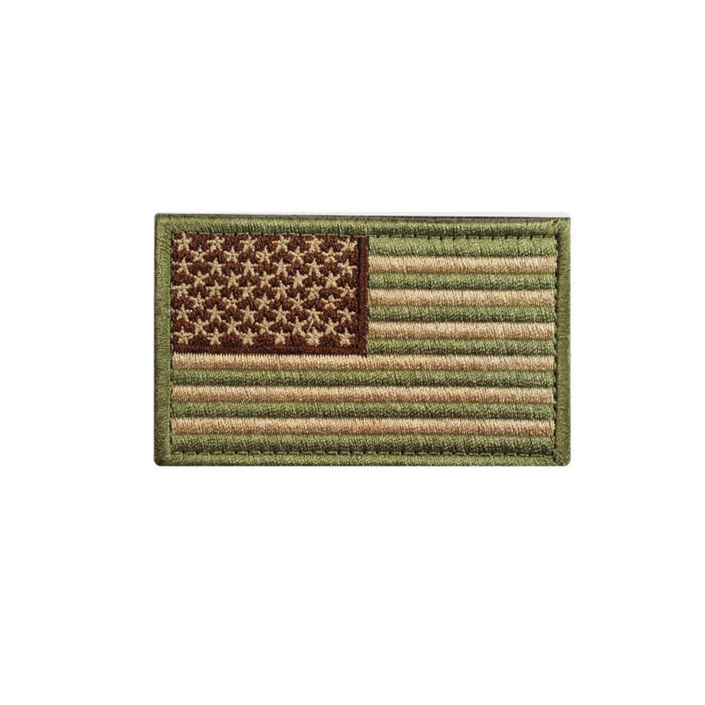 US American Flag Embroidery Patch Snake Appliqued Sticker Strip Embroidered Patches For Clothing Caps Backpack