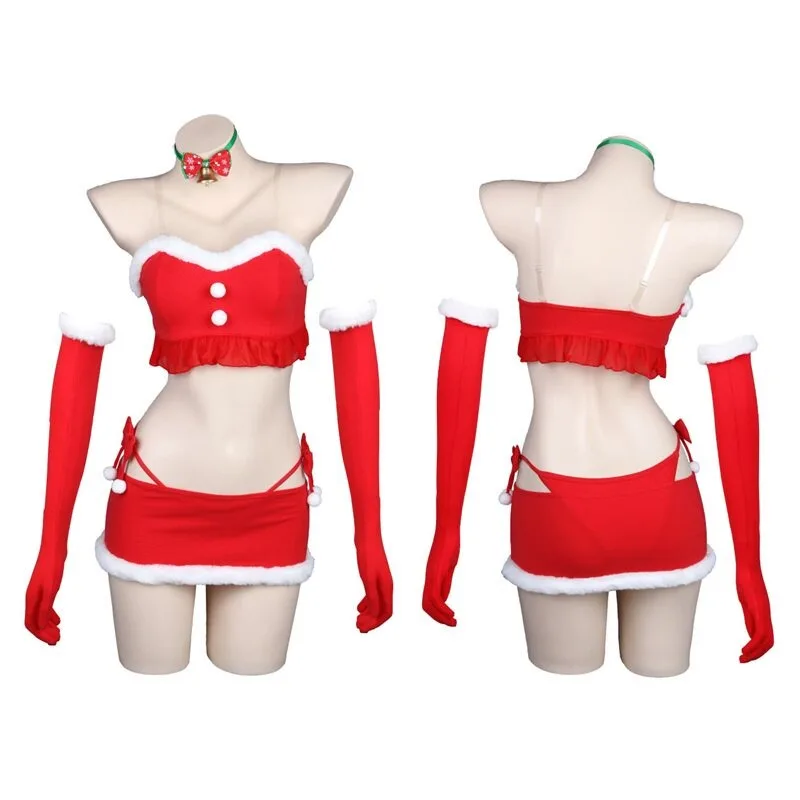 

Original Design Cosplay New Year Christmas Outfits Cosplay Costume Woman Lovely Skirt+Top Uniforms Clothes Sexy Cosplay