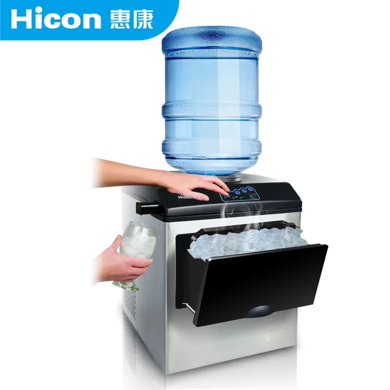 2022 new 25KG commercial ice maker custom connection bottled water round ice ice maker tea shop ice maker