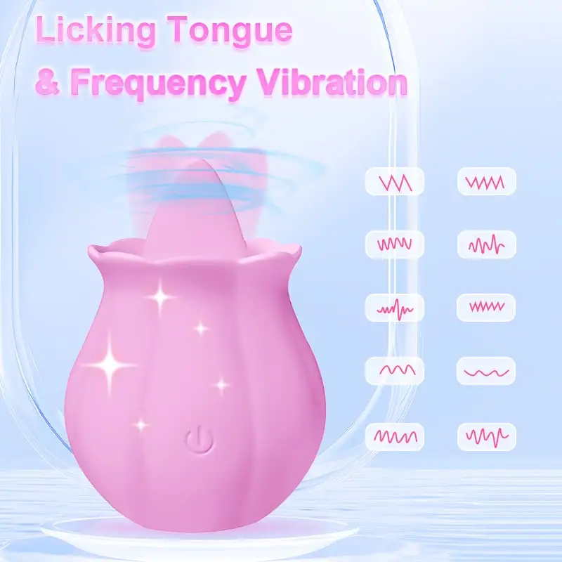 البظر لعق اللسان لعبة الجنس الوردي هزاز محفز للنساء G-بقعة هزاز اللعب مع أنثى البظر الحلمة هزاز 18 + #1