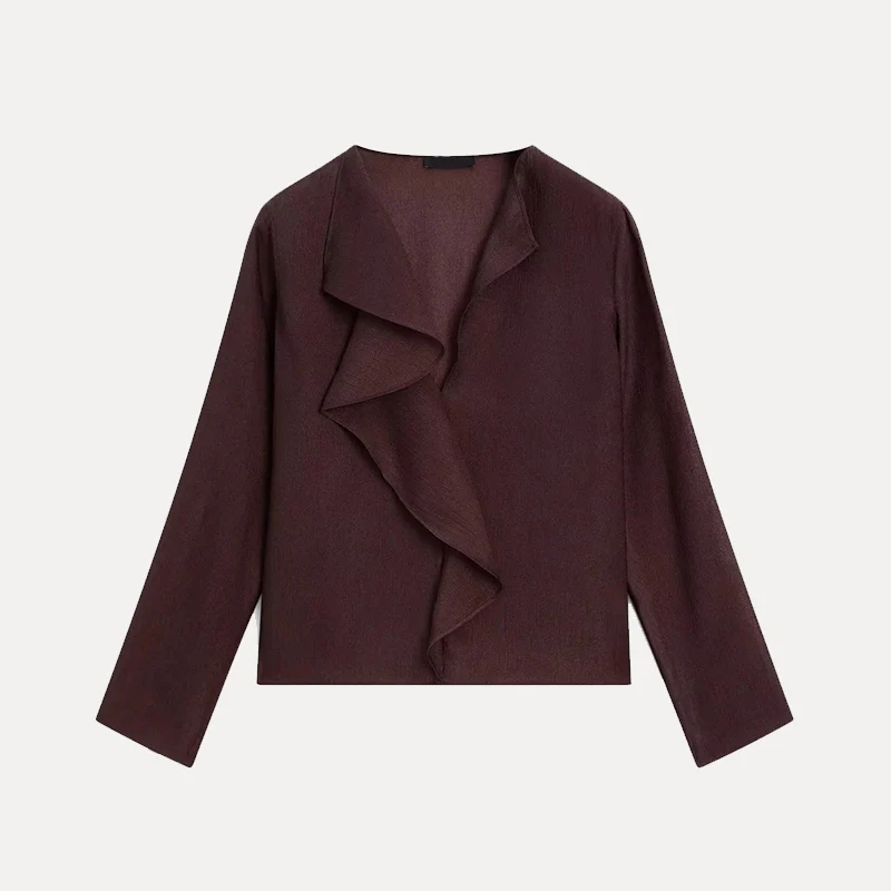 

Новая весенняя женская одежда Long Sve V-Ne для поездок на работу, облегающая деловая повседневная однотонная офисная одежда из полиэфирного волокна