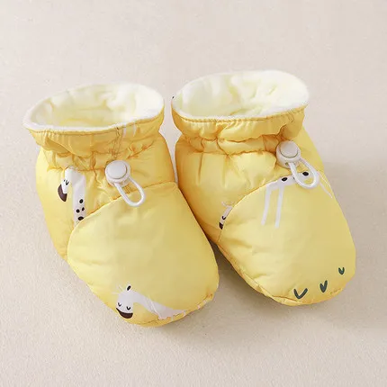 Baby Shoes Soft Sole, Fleece Lined Infant Booties for 0-12 Months, Winter Warm Non-Slip First Walkers, Unisex Newborn Gift