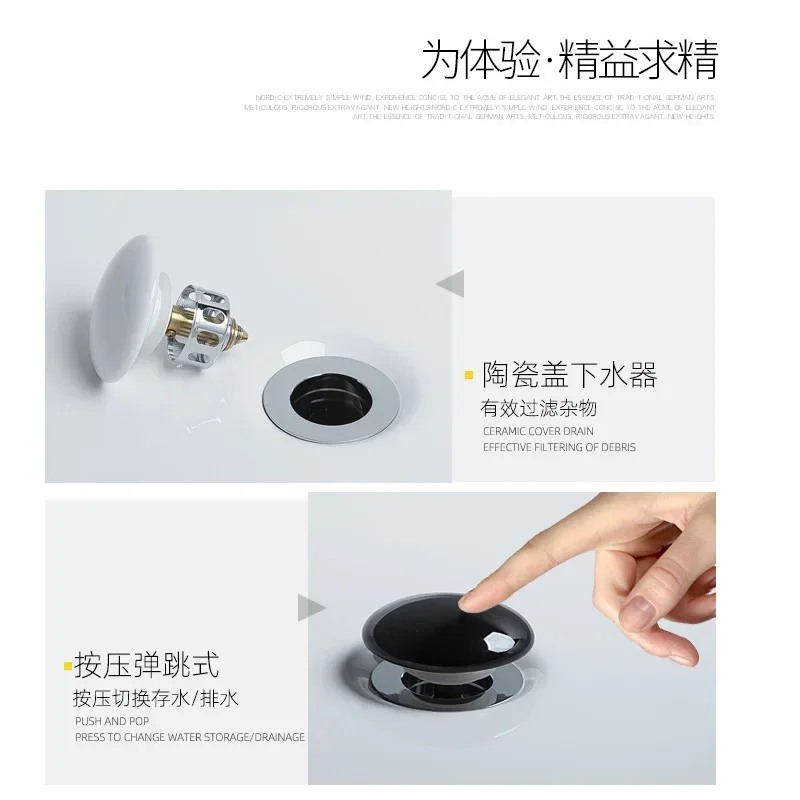 The right side of the balcony washing machine is drained into  water hole on the side of  washing machine,