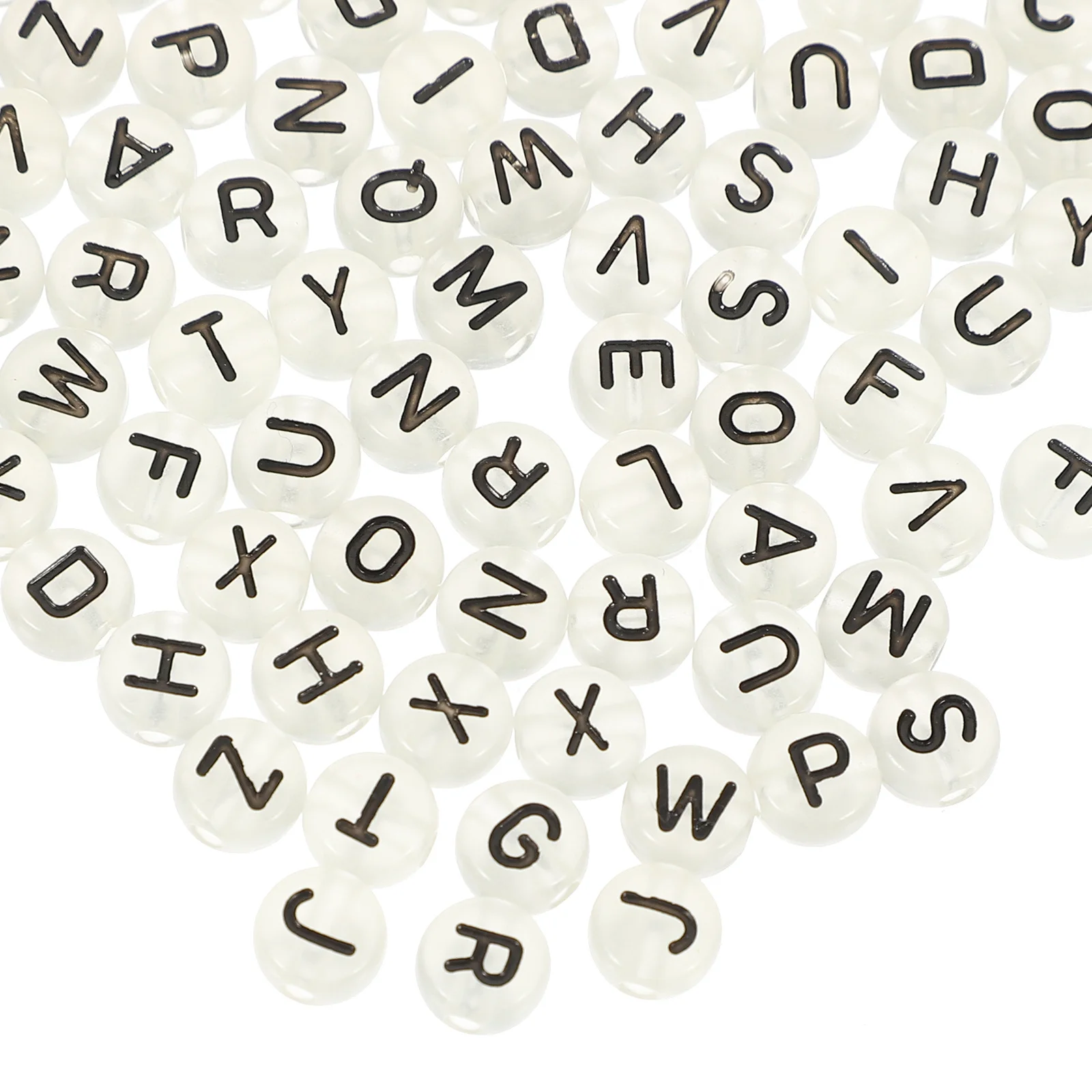 

3 Bags Luminous Acrylic Beads DIY Bracelet Making Supplies Glow in The Dark Multi-Function Jewelry Accessories Loose Beads