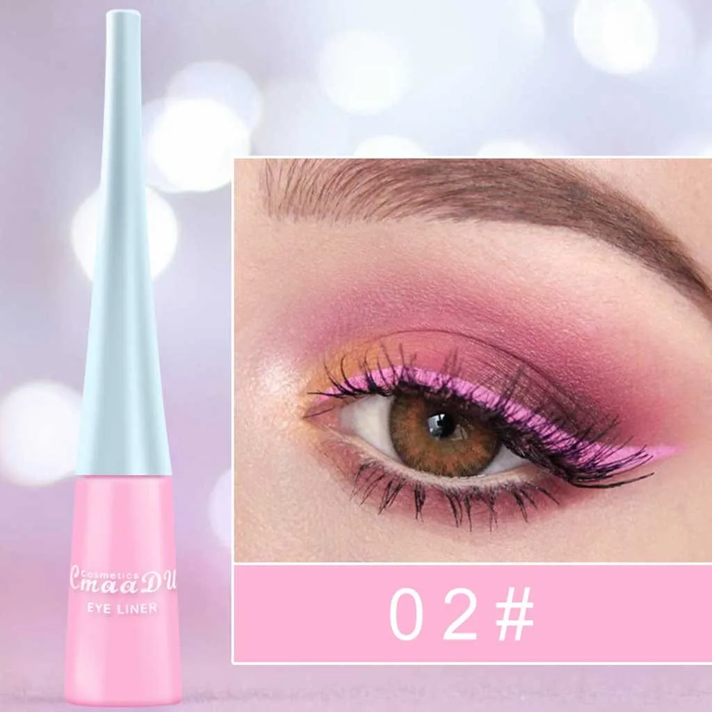 30ml jasny błyszczący cień do powiek wodoodporny brokatowy eyeliner w płynie matowy szybkoschnący eyeliner codzienna pielęgnacja osobista