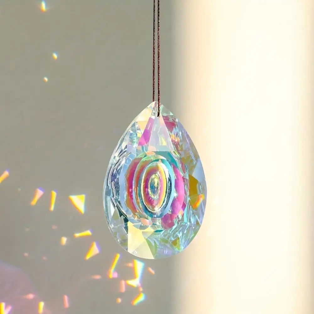 Beautiful Rainbow Makers Home Decor Wedding Garden Prism Hanging Delicate Gift Sun Catcher Crystal Pendant Car Pendant