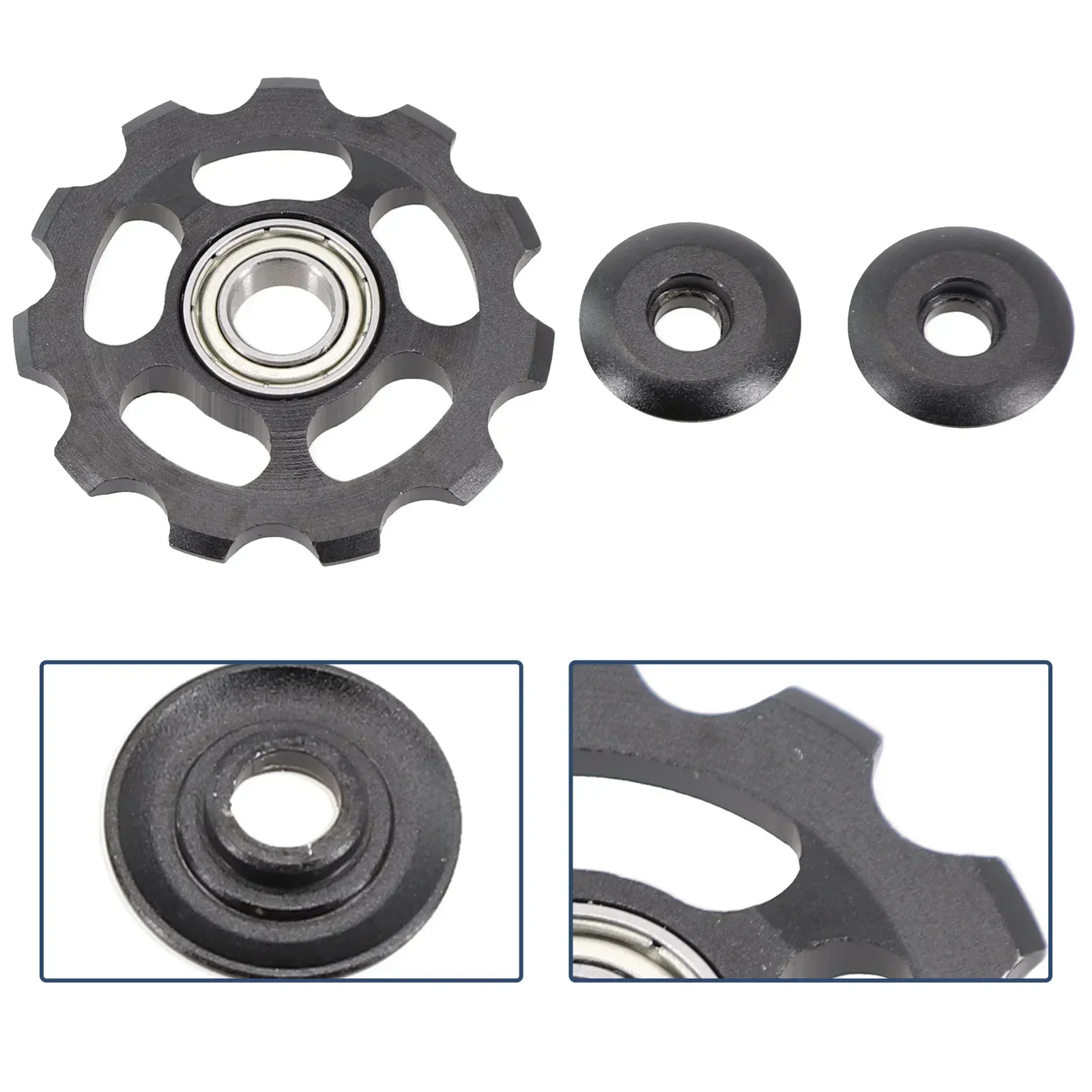 Bicycle Rear Derailleur Pulley Wheel 11T Bike CNC Parts Anodised Sealed Mountain Bike Toothed Sprocket Riding Equipments