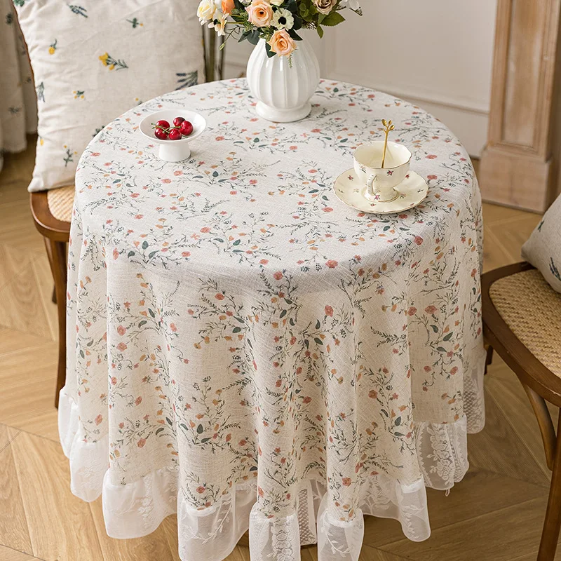 French pastoral fresh dining table, beautifying the high sense of decorative tablecloth