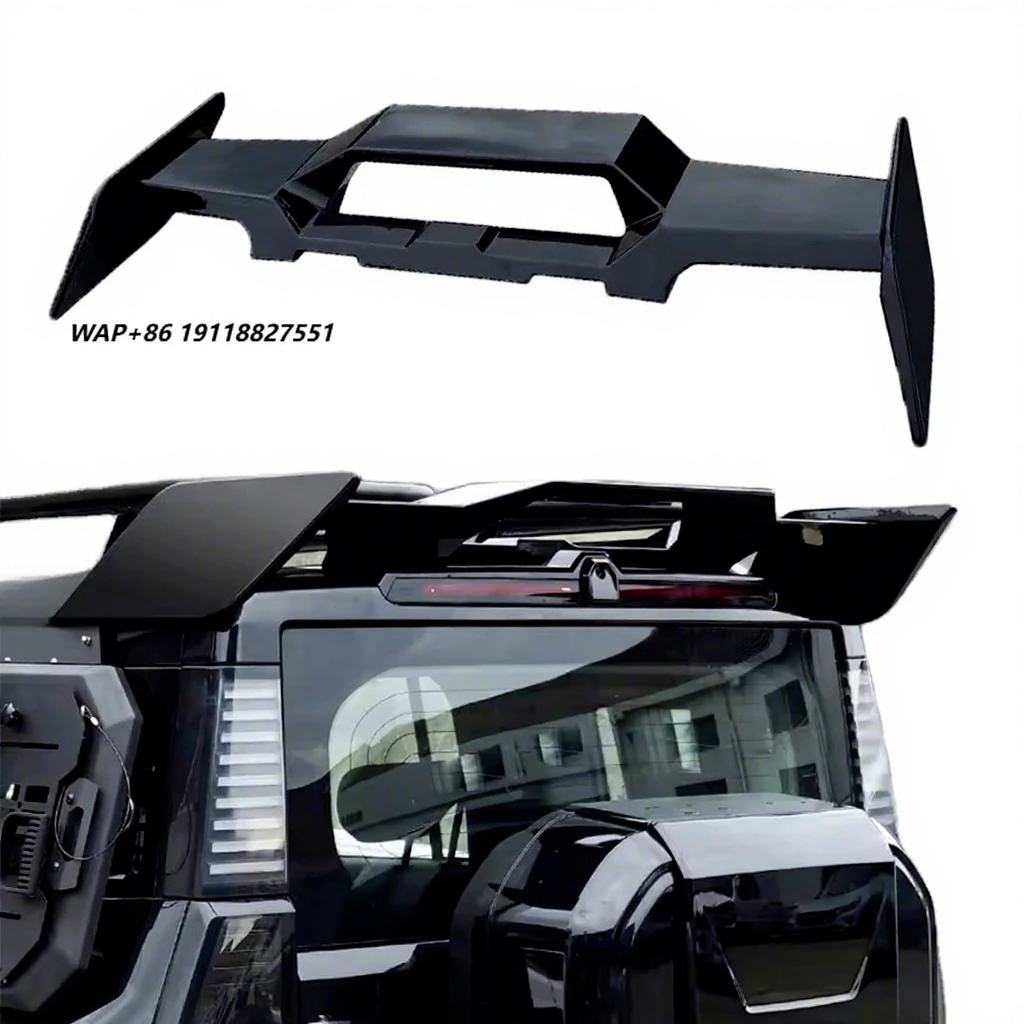 2024 2025 Car Accessories ABS Wider Carbon Fiber Roof Rocket Tail Wing Rear Spoiler for Jetour T2 Traveler Modified Exterior
