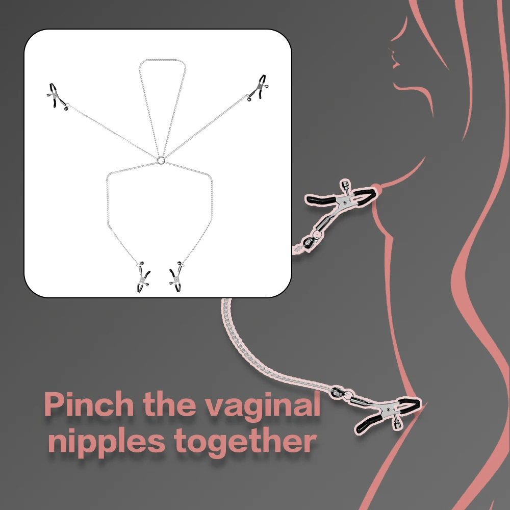 مشابك الجسم المرتبطة مع تحفيز الثدي الحسي - لعبة حسية للبالغين للنساء، مجموعة ألعاب الحلمة والجسم #3