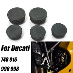 Motorcycle Frame Hole Cover Caps Plug Decorative Frame End Caps For Ducati 748 1995-2002 916 996 998