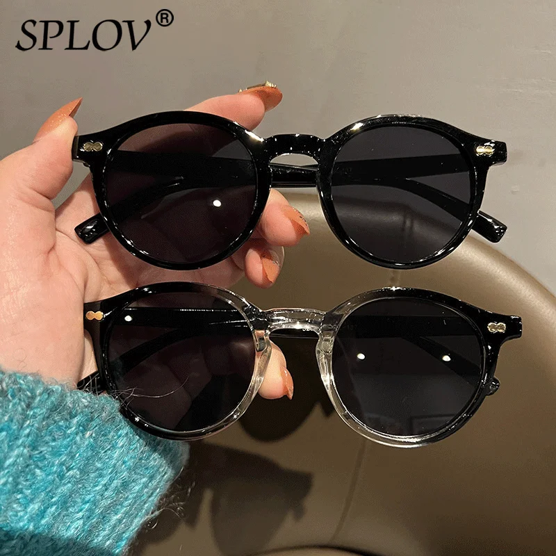 Trendy Round Sunglasses Women Men Luxury Brand Small Vintage Ladies Sun Glasses Yellow Black Driving Shades UV400 Eyewear