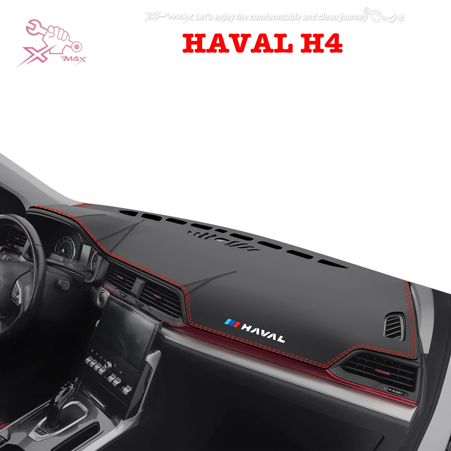 

Left-hand Drive Car Dashboard Mat For HAVAL H4 2018-2020 Light Blocking Pad Center Console Dash Mat Sunshield protector