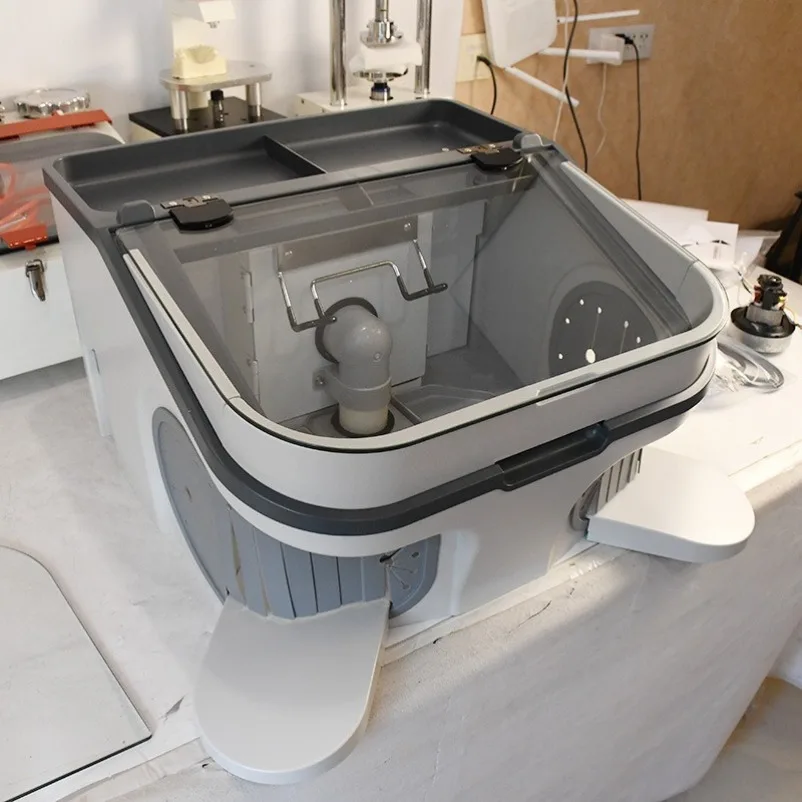 Dust Cover for Dental Technician with Lamp Sander Polishing Denture Dust Cover Dust Box with Vacuum JT-69