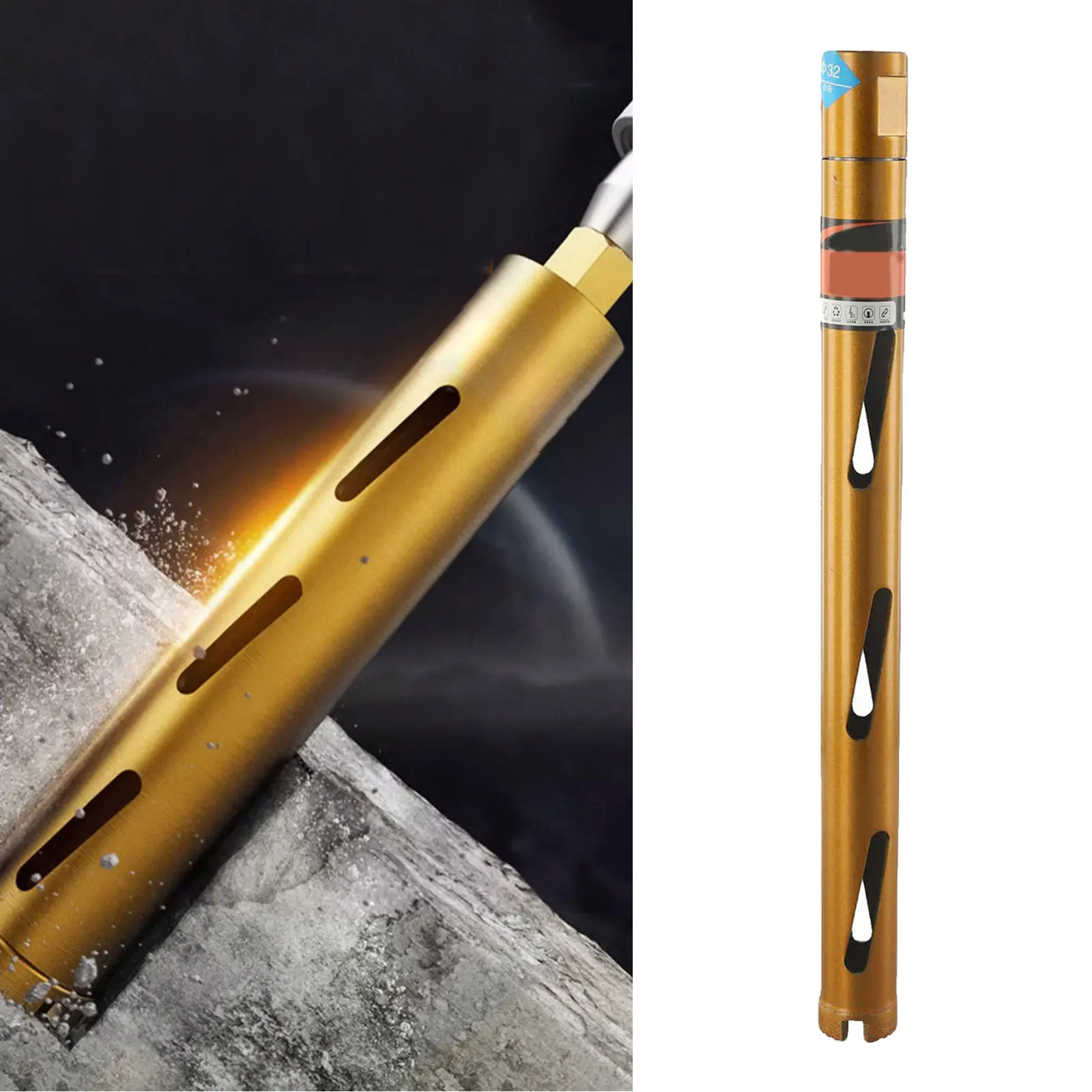 370mm Drill Bit Concrete for Core Drill Bit Dry And Wet Drilling Capability High-quality Emery Grits Quick And Easy Mounting
