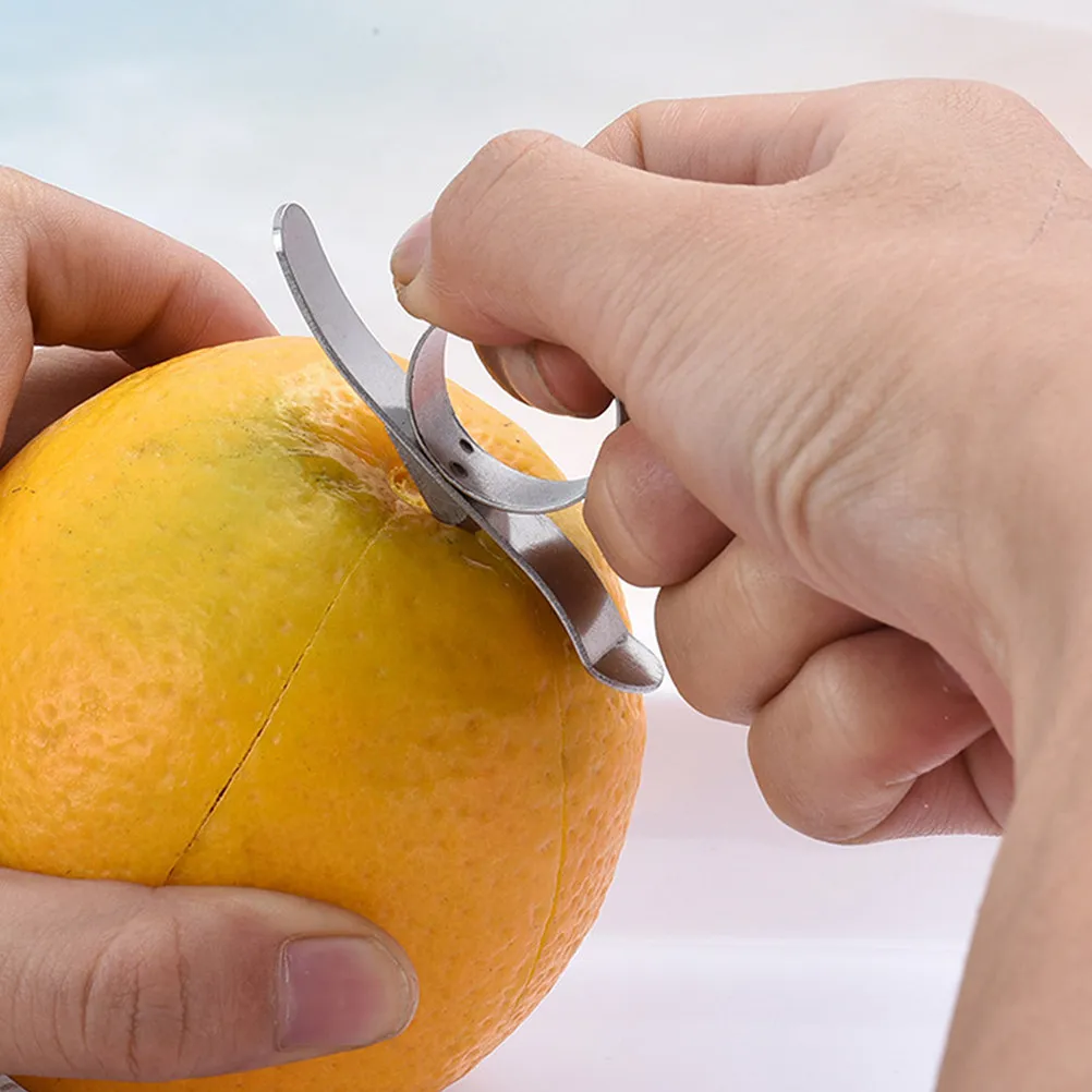 Stainless Steel Round Orange Peeler for Home Kitchen Citrus Fruit Peeling Tool Fast Effortless Smooth Operation Reliable Design