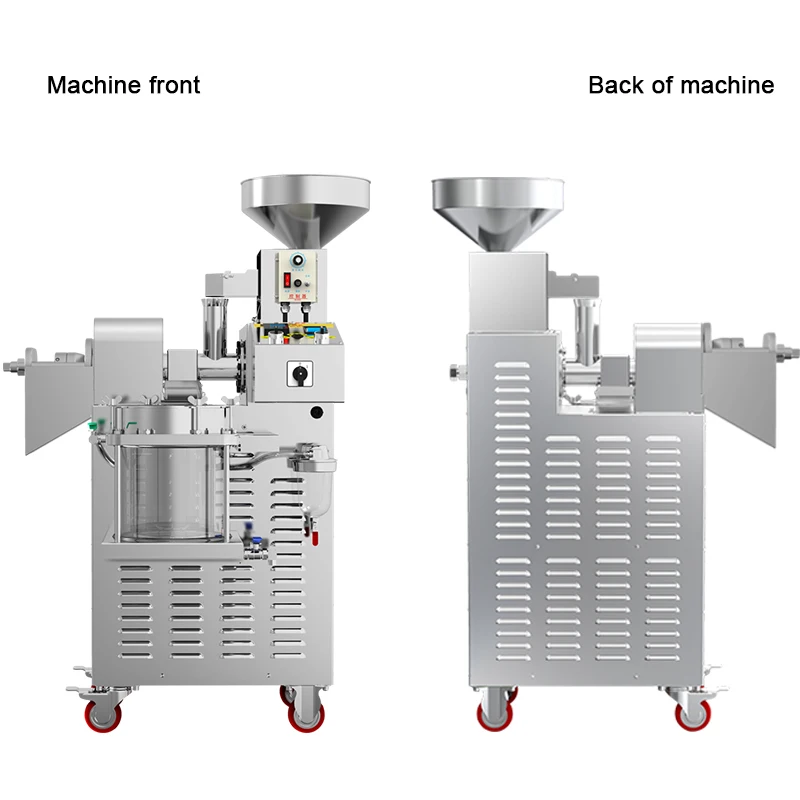 15-25kg/H Commercial Electric Stainless Steel Oil Press Machine Hot And Cold Oil Extractor Frying Equipment With Vacuum Filter