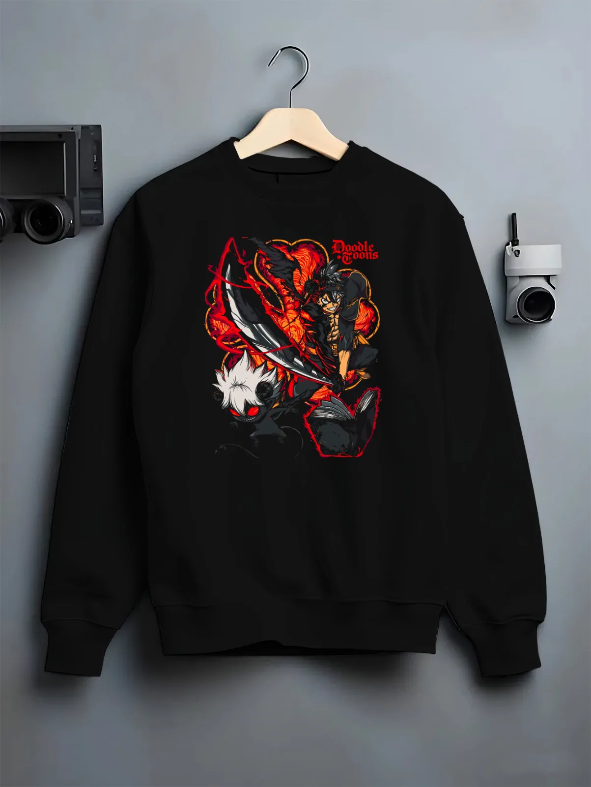 Asta x Liebe Demon Form Black Clover Anime Inspired Hoodie T Shirt Sweatshirt