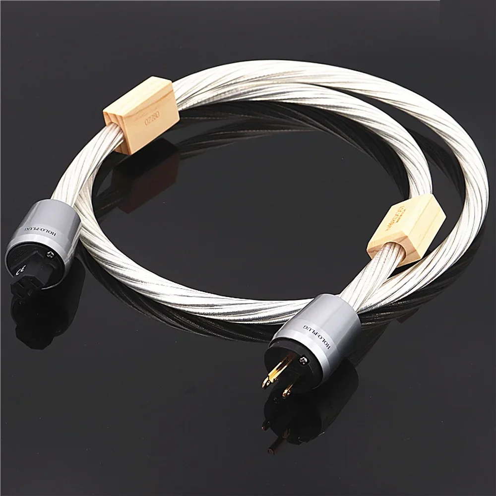 

Nordost Odin 2 hifi power cord audio power cable 7n silver plated conductor TSC shielded EU / US 24K Gold plated plug