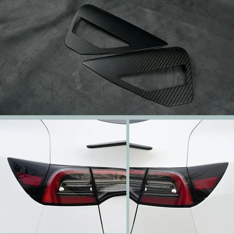 Per Tesla Model 3 Y X S Side Camera copertura di protezione in vera fibra di carbonio colonna pomello del cambio accessori per volante 2017-2022