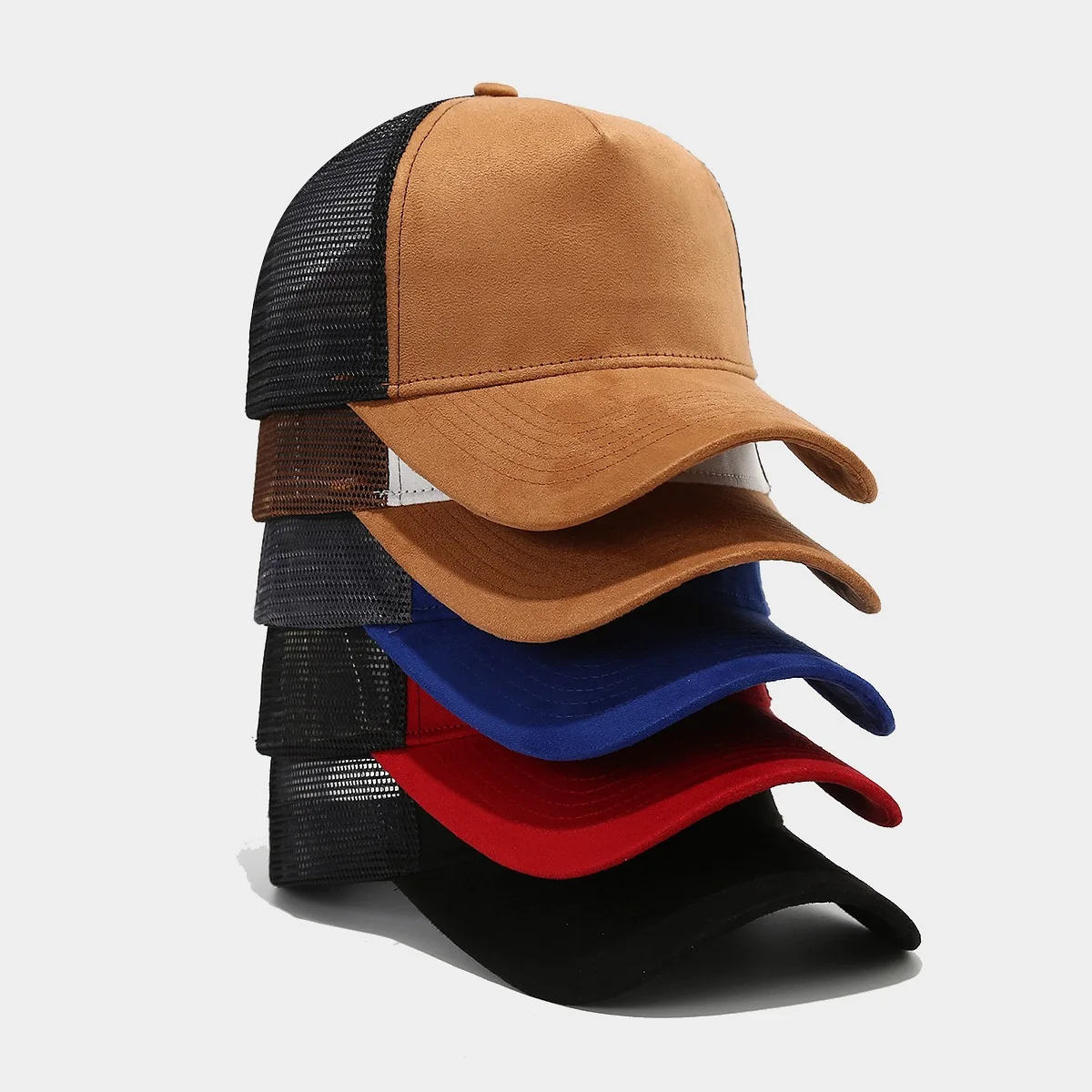Customized Printed Logo Suede Baseball Caps Men's And Women's Sun Protection And Sun Shading Versatile Hip-Hop Duck Tongue Hats