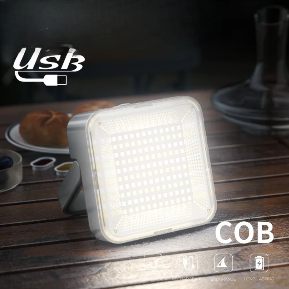 ضوء التخييم المغناطيسي الذي يعمل بالطاقة الشمسية، منافذ شحن USB مزدوجة، 3 أوضاع إضاءة IPX4، مقاومة للماء لحقائب الظهر في حالات الطوارئ