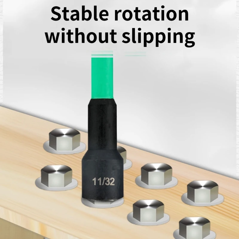 

Hexagonal Socket Extension with Tip Hexagonal Nut Driver for Secure Fastening in Narrow and Deep Areas