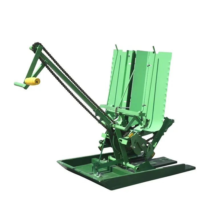 Grensoverschrijdende 2-rijige rijsttransplanter Handmatige rijstplanter