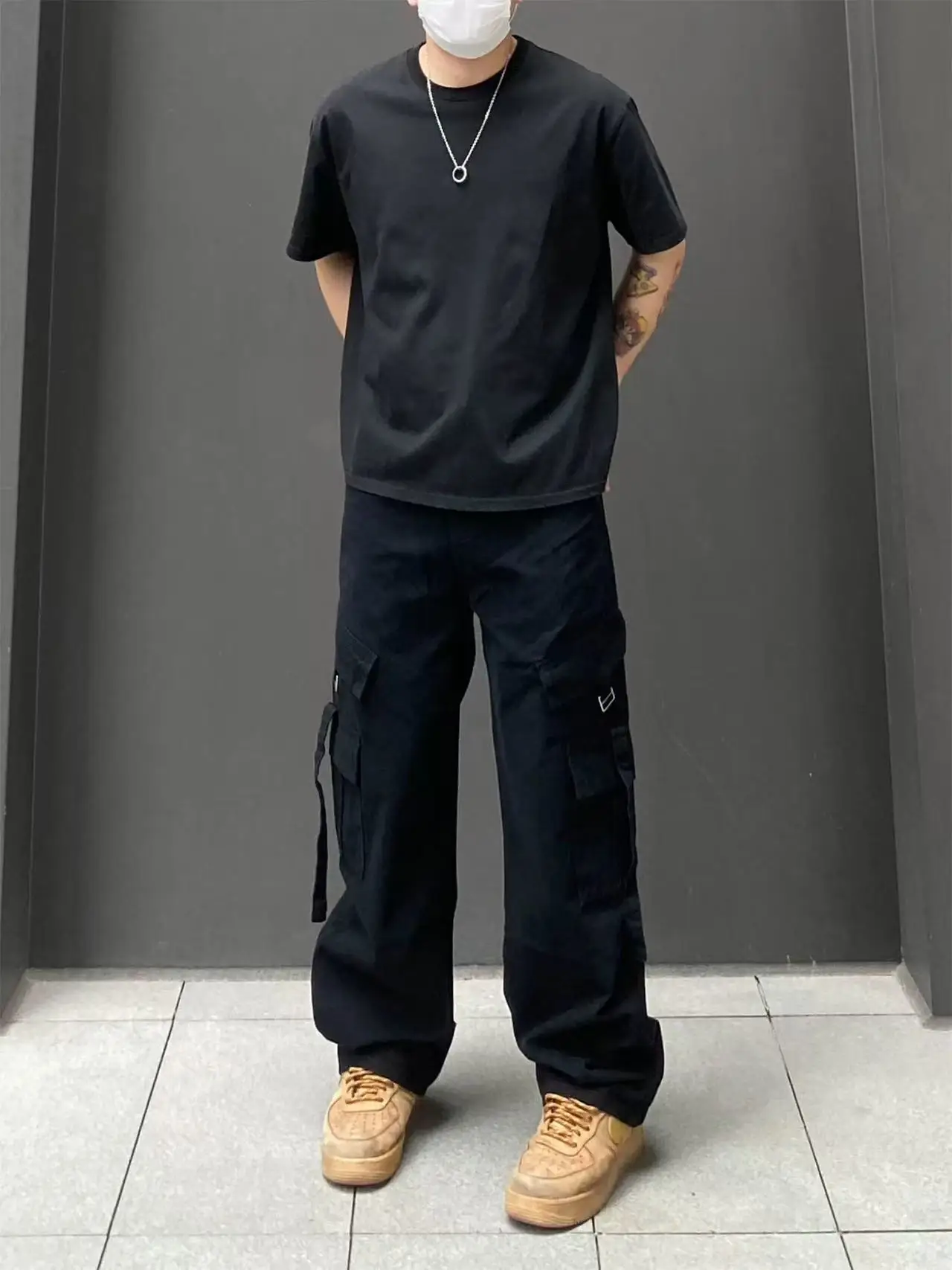 

Универсальные свободные прямые брюки в американском стиле High Street, мужские и женские повседневные длинные брюки на весну и осень