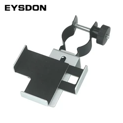 Adattatore per Smartphone in metallo EYSDON 24 ~ 38mm per microscopio cannocchiale binoculare connettore per telescopio monoculare supporto per cellulare