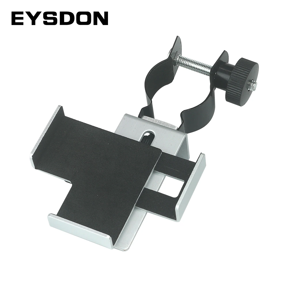EYSDON 24 ~ 38mm metalowy adapter do smartfona do mikroskopu lornetka luneta monokularowy teleskop złącze uchwyt na telefon komórkowy