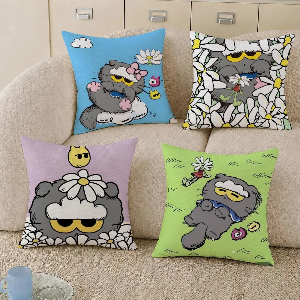 Brand ZO And FRIENDS Flower Cushion Cover Decorative Pillowcase Soft Short Plush Cozy Durable Sofa Home Decor Items Gift