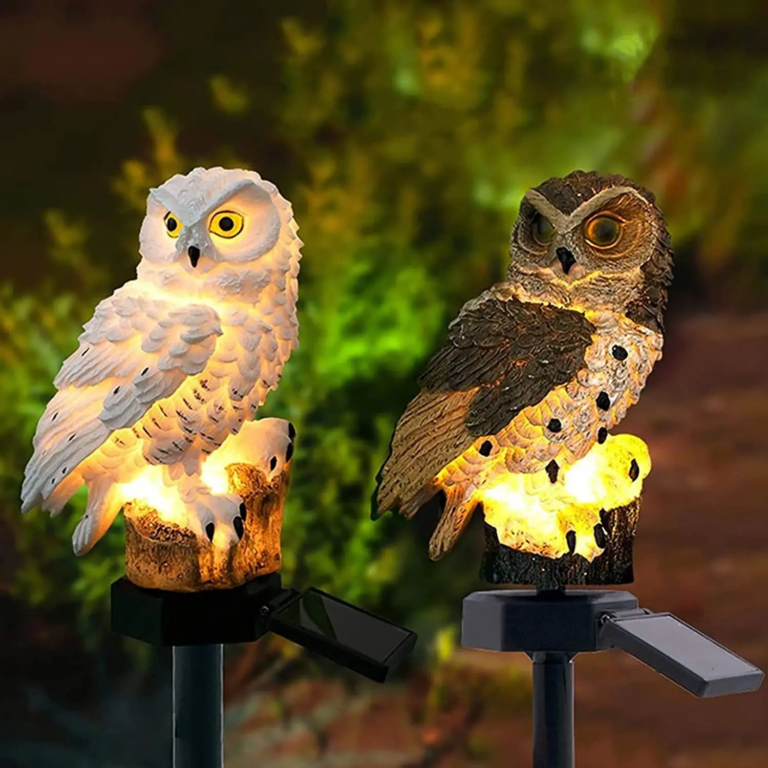 Waterproof Solar Lamp Owl Animal Solar Garden Statue Led Light Outdoor Garden Decoration Lamp Gifts for Parents ﻿