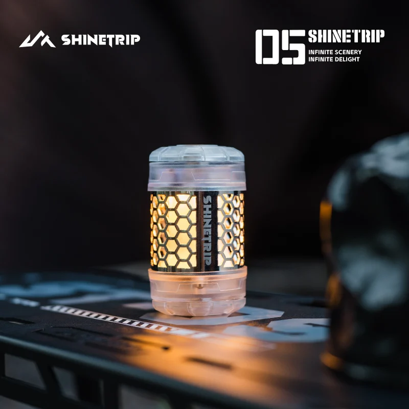 

2026 Outdoor Camping Rotating19-Light LED ShineTrip Adjustable Ambience Lightweight Metal Shell Warm/Cool White360°Rotating Lamp